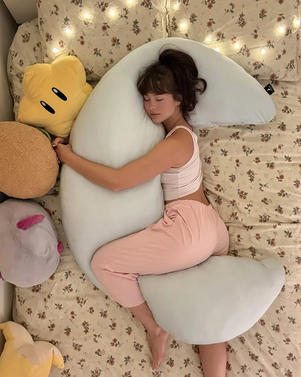 Premium Ergonomic Body Pillow for Side Sleepers – Cooling Comfort Support Pillow for Better Sleep