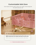 5" 1080P Smart Baby Monitor with Camera, Cry Detection, Night Vision & Two-Way Audio