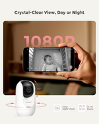 5" 1080P Smart Baby Monitor with Camera, Cry Detection, Night Vision & Two-Way Audio