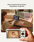5" 1080P Smart Baby Monitor with Camera, Cry Detection, Night Vision & Two-Way Audio