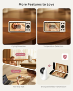5" 1080P Smart Baby Monitor with Camera, Cry Detection, Night Vision & Two-Way Audio
