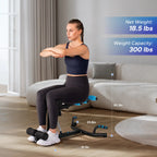 Summervibes Multi-Functional Sissy Squat Machine - 300lbs Capacity Adjustable Home Gym Equipment for Legs, Glutes & Abs
