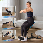 Summervibes Multi-Functional Sissy Squat Machine - 300lbs Capacity Adjustable Home Gym Equipment for Legs, Glutes & Abs