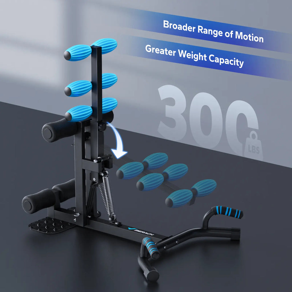 Summervibes Multi-Functional Sissy Squat Machine - 300lbs Capacity Adjustable Home Gym Equipment for Legs, Glutes & Abs