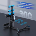 Summervibes Multi-Functional Sissy Squat Machine - 300lbs Capacity Adjustable Home Gym Equipment for Legs, Glutes & Abs