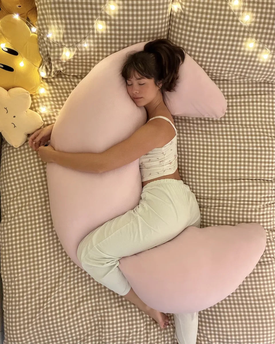 Premium Ergonomic Body Pillow for Side Sleepers – Cooling Comfort Support Pillow for Better Sleep