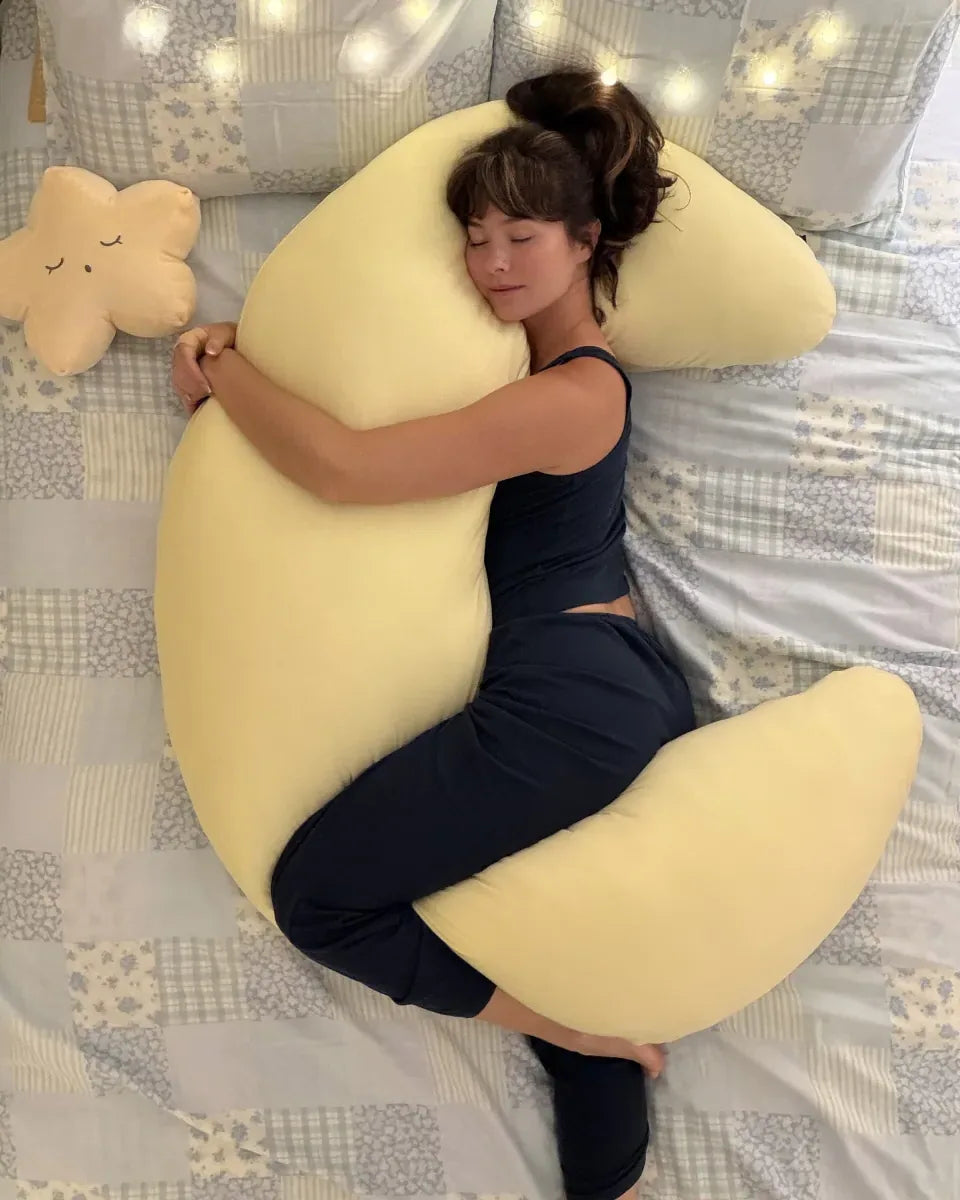 Premium Ergonomic Body Pillow for Side Sleepers – Cooling Comfort Support Pillow for Better Sleep