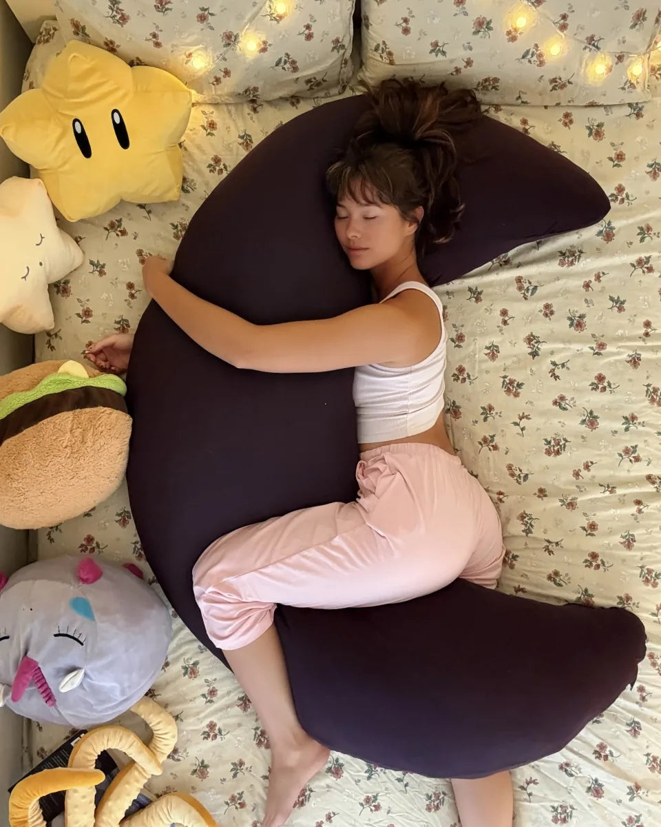 Premium Ergonomic Body Pillow for Side Sleepers – Cooling Comfort Support Pillow for Better Sleep