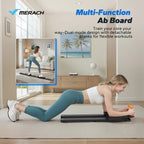 Foldable Pilates Reformer & Ab Exercise Board with Resistance Bands