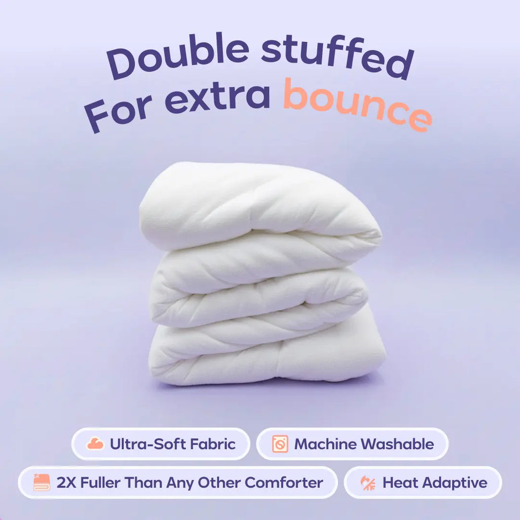 MarshMellow Double-Stuffed Vegan Duvet - Temperature Regulating Comforter