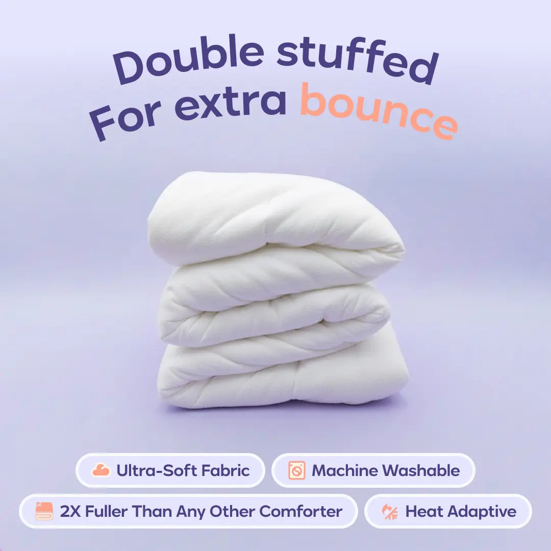 MarshMellow Double-Stuffed Vegan Duvet - Temperature Regulating Comforter
