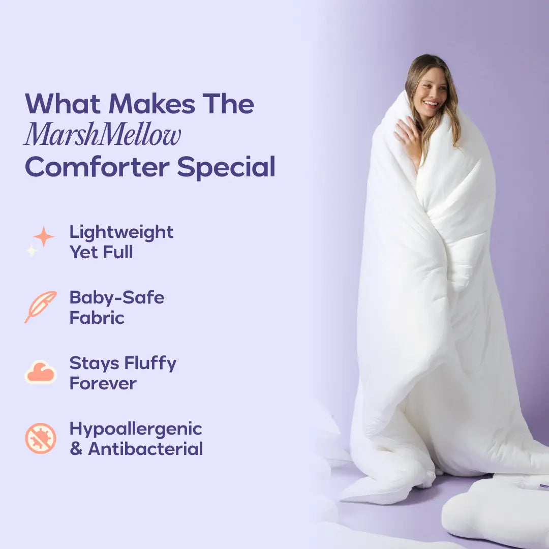 MarshMellow Double-Stuffed Vegan Duvet - Temperature Regulating Comforter