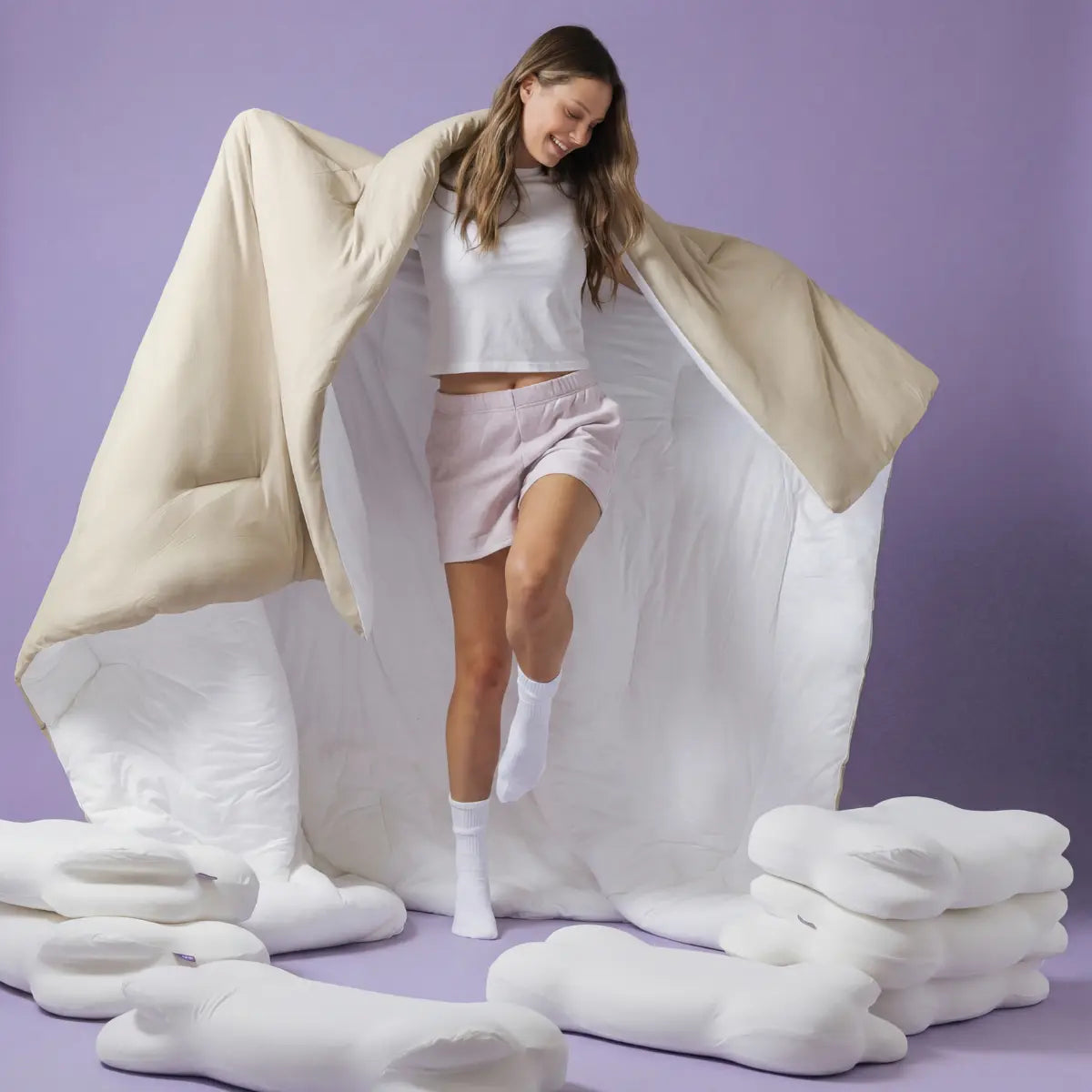 MarshMellow Double-Stuffed Vegan Duvet - Temperature Regulating Comforter